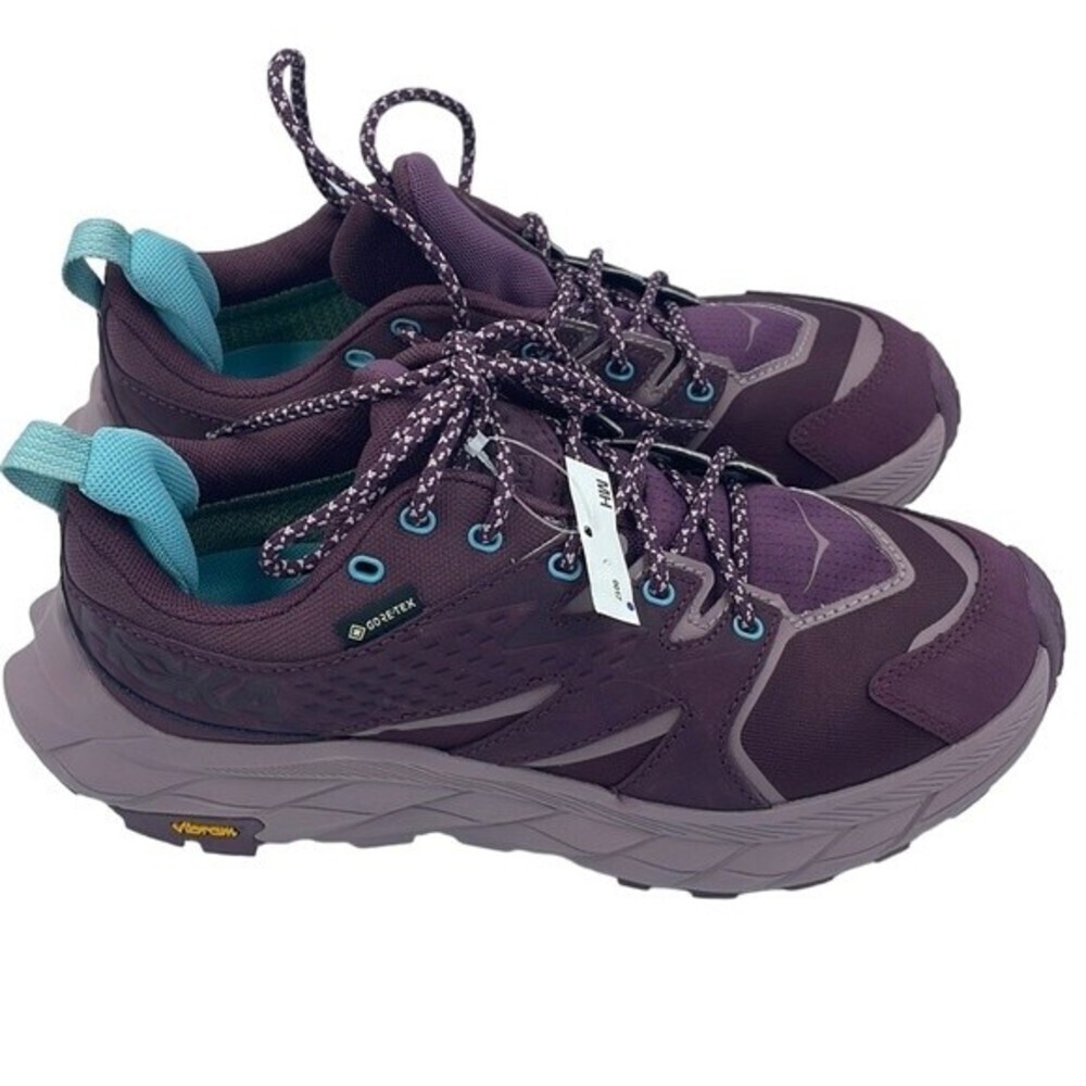 NWOT HOKA Anacapa Low Sneakers Women SZ 7.5 Purple/Teal